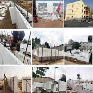Factory Wall Plastic Icf Blocks Insulated Concrete Forms Formwork Concrete House Mold Construction Concrete Icf Blocks thumbnail-4