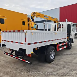 Sinotruk 3-seater Export-type Small Truck-mounted Crane Equipped With a 3-ton Xcmg Straight Boom Crane thumbnail-5