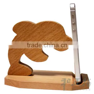 Christmas Decorative Wooden Craft Display Mobile Phone Bracket,security Display Bracket for Cell Phone thumbnail-2