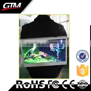 Walking Advertisement Lcd Player 3g Led Advertising Display Network Connection Equipment Backpack Lcd Advertising Player thumbnail-1