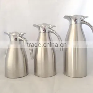 1L 1.8L 2.2L 1.5L Double Wall Insulated Stainless Steel Vacuum Coffee Pot Water Bottle thumbnail-1
