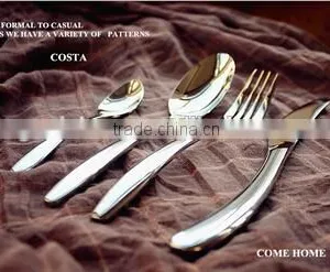 4pcs Stainless Steel Cutlery Set With Elegent Design for Wedding Anniversary thumbnail-1