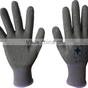 13 Gauge Crinkle Finished Latex Gloves thumbnail-1