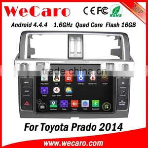 Wecaro 9" Android 4.4.4 Touch Screen Car Mulitimedia for Toyota Prado 2014 Dvd Player With WIFI 3G Bluetooth Gps Navigation thumbnail-1