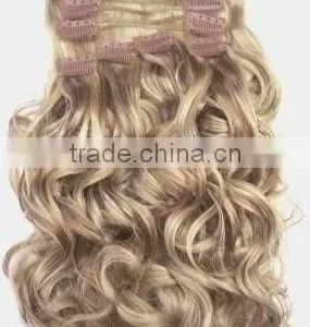 AAA Degree Curly Human Hair Clip In Hair Extensions thumbnail-1