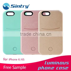2016 Rubber Flashlight Phone Case Led Demo Case Selfie Stick Phone Case Led Phone Case Light up Case for Iphone 5c thumbnail-5