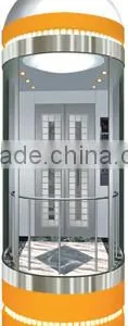 Best Price High Quality Elevator With Panoramic Mirror Car thumbnail-1