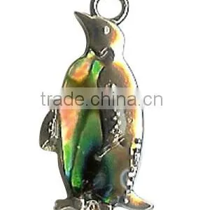 Penguin Alloy Enamelled Charm Souvenir Pendants Alloy Animal Penguin Pendant Necklace Cute Little Penguin Opal Necklace thumbnail-1