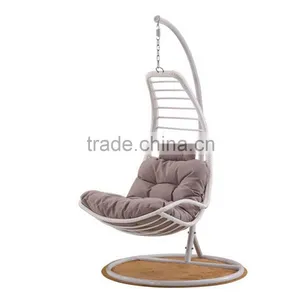 All Weather Wicker Rattan Hanging Helicopter Swing Chair Parts Bamboo Swing Chair thumbnail-4