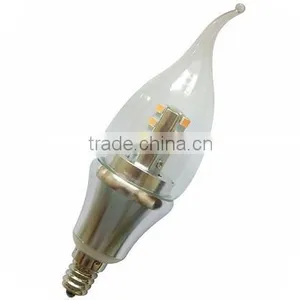Hot Sale Clear Glass Cover Candle Light Led 5w, E14 E17 Led Bulb thumbnail-1