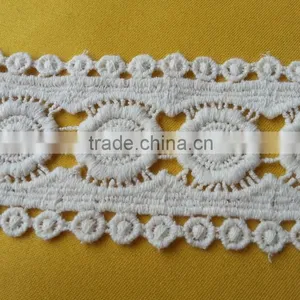 2015 New Arrival Flower Pattern Cotton Crochet Lace for Dress H1523 thumbnail-1