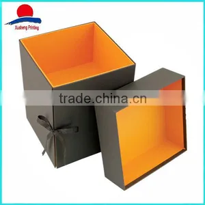 Brown Orange Color Rigid Card Hamper Chocolate Packaging Box thumbnail-1