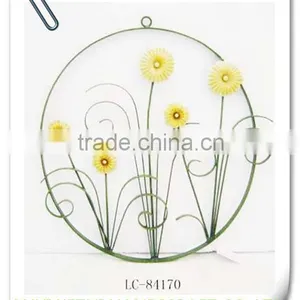 LC-84330 Vintage Home Hanging Metal Triangle Wrought Iron Wall Decor thumbnail-4