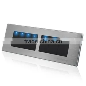 118-X1 Hot Wholesale Made in China Wall Switch Polo PC 7 Gang Wall Switch thumbnail-1