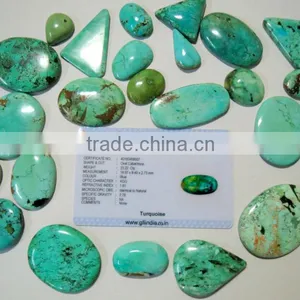 Certified Natural Turquoise Gemstone Cabochons thumbnail-1