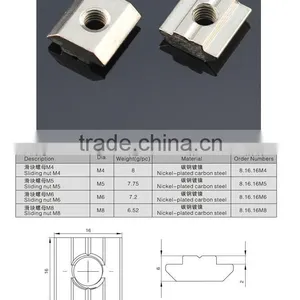 T Sliding Nut Block M5 for 2020 Aluminum Profile Slot 6 thumbnail-4
