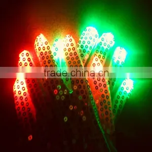 Paillette LED Gloves Colorful Flashing Light-emitting Halloween Gloves thumbnail-1