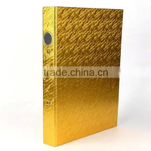 2016 Newest Specialty Paper Gold Moire 2 Hole Ring Binder Presentation A4 PP Folder for Business thumbnail-1