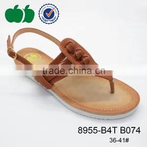 Elegant Top Quality 2015 Fashion Flat Latest Ladies Sandals thumbnail-2