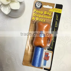 Plastic Bone Shape Dog Waste Bag Dispenser and 2 Roll Refills thumbnail-1