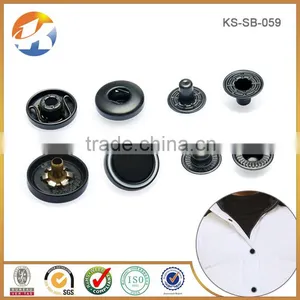 Fancy Custom Black Metal Snaps Buttons For Clothing thumbnail-5