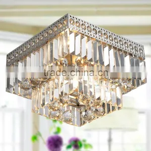 China Supplier Factory Supply Lamps With Mp3 K9 Crystal Ceiling Light Square thumbnail-1