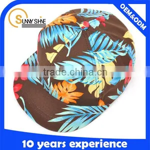 Wholesale Simple Cheap Custom Snapback Print 5 Panel Caps thumbnail-3