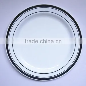 6'' Disposable PS Plate With Silver Rim thumbnail-1