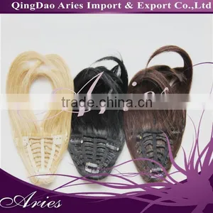 Wholesale Cheap Hair Bangs,Human Remy Hair Fringe,hair Extension Bangs,Human Hair Pony thumbnail-1