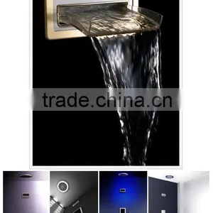 Cebien 'Lux' - LED Shower Set With Rain Shower Head, Hand Shower & Waterfall Faucet thumbnail-2