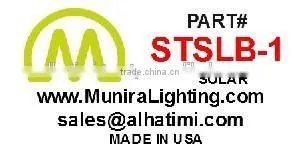SOLAR LED BARRICADE LIGHTS AMBER RED AND VARIOUS COLORS thumbnail-2