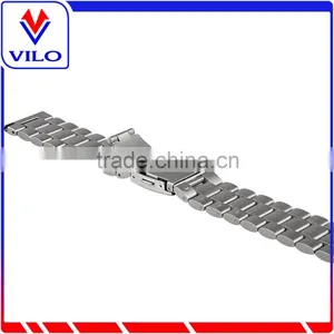Smart Watch Silver Stainless Steel Smart Watch Band Chain for Fitbit Blaze thumbnail-5