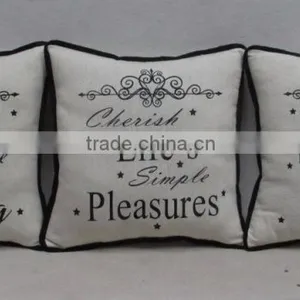 Square Vintage Throw Pillow Case Shell Decorative Cushion Cover Pillowcase (Home) thumbnail-1