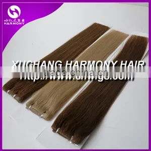Quality 20" pu Tape Hair Extensions With #27 Color on Stock thumbnail-6