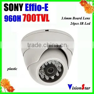 1/3" Exview HAD CCD II Sony Effio-E 700TVL 3.6mm Board Lens 24 IR LED Indoor Security CCTV Camera thumbnail-1