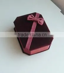 2015 Hot Sale Jewlery Set Box Velvet Flannelette Flocking Custom p thumbnail-1