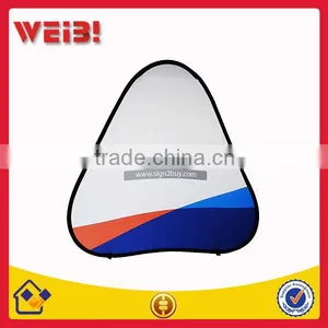Pop Up Banner is Collapsible For Sporting Field Sidelines,Fabric Triangle A-Frame Banner thumbnail-1