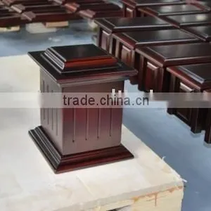 Oak Wood Urns, Chinese Urns thumbnail-1