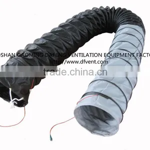 Explosion Proof Heat Resistant Flexible Blower Duct With Grouding Clips thumbnail-1