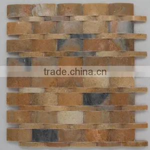 Brown Stone Mosaic Tiles thumbnail-1