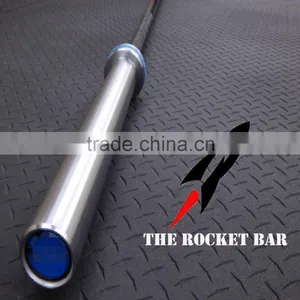 Weight Lifting Bar,Olympic Barbell,ROCKET BAR (MEN): BLACK ZINC thumbnail-1