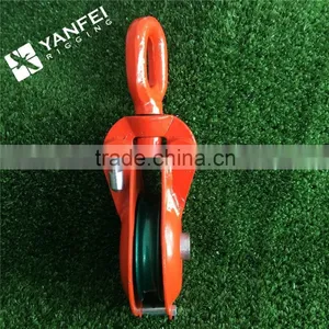 Heavy Duty Pulley Block With Hook Or Eye Of Lifting Rigging thumbnail-3