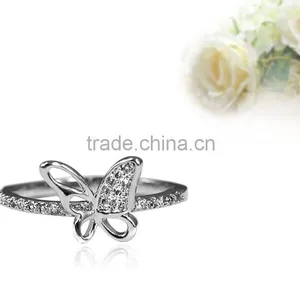 2016 Women's Fashion Brass Ring With Shiny CZ Jewelry thumbnail-2
