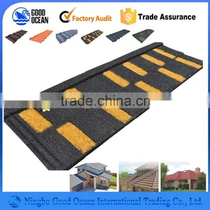 Hot Selling High Quality Building Material/stone Coated Steel Roofing Tiles thumbnail-1