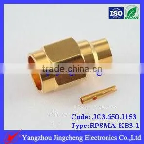 Reverse Polarity SMA Male Body With Female Pin Solder for Semi Rigi RG402 Cable thumbnail-1