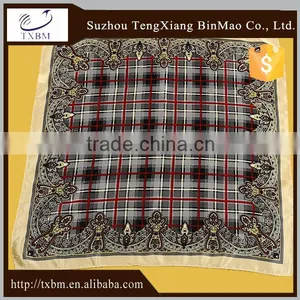 Luxury 100% Silk Square Scarves for Men thumbnail-1