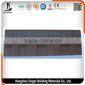 China Red Asphalt Shingle Roof Coating /fiberglass Asphalt Roofing Shingles thumbnail-2