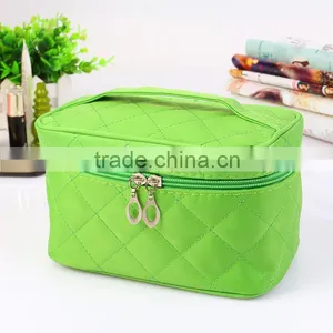 2016 Beauiful Cusmetic Bags Pure Color Middle Size Nylon Lady Handbags thumbnail-6