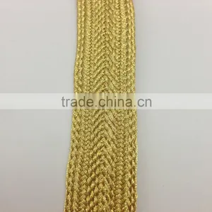Eastern Europe Apparel Decoration Metallic Golden Lurex Royal Trimming Lace thumbnail-2