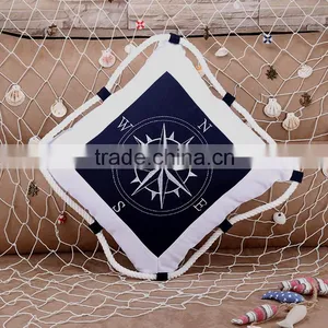 Handmade Compass Pillow Embroidery Designs Cushion Cover thumbnail-4